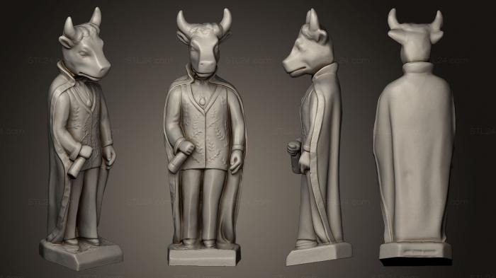 Статуэтки и статуи разные (Исхожу из Вельзевула, STKR_0554) 3D модель для ЧПУ станка